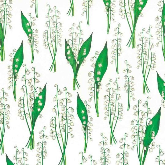 Lily of the Valley Floral Print Italian Paper ~ Tassotti